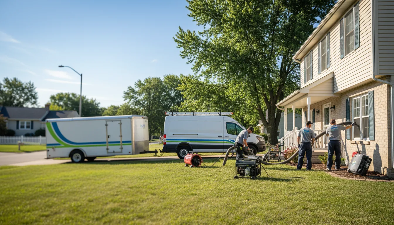 Flooded Basement Restoration And Cleanup With Repair in Graymont, IL near me